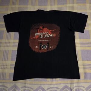 Vintage AKG Acoustics Audio Brand Promo Concert Microphone Speakers T Shirt Dead